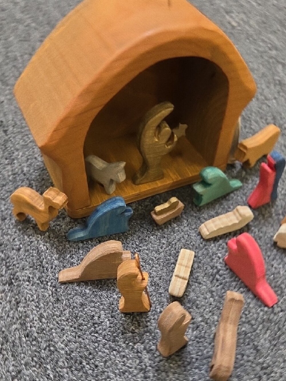 Wooden Nativity Playset - Multicolor Kids Toy - Picture 8 of 10
